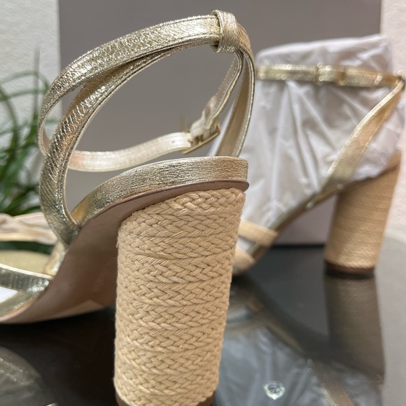 💥New In Box💥 Franco Sarto Olina Jute Block Heel Sandal Size 11 - Picture 4 of 9